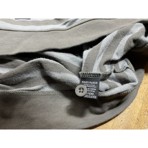 Kimes Ranch Hoodie Mens 2XL Gray Henley Striped Sweater Western Work Cowboy - Picture 8 of 9